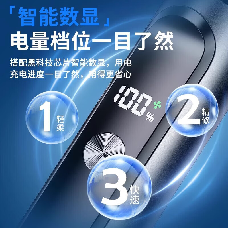 【德国品质】电动鼻毛修剪器男士迷你便携式剃鼻毛器鼻孔清理神器 【天赐款】数显+防水+续航900天 德国机芯｜超长续航｜质保10年