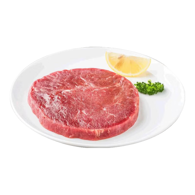 恒都原切整切牛排 眼肉西冷菲力黑胡椒牛排 牛肉汉堡食材 赠酱包  菲力牛排100g【调理，满49任选5件】