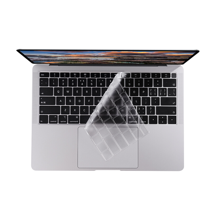 NVV 適用蘋果筆記本MacBook Air鍵盤膜 2018款13.3英寸(A1932)全透明超薄TPU保護貼KA-5