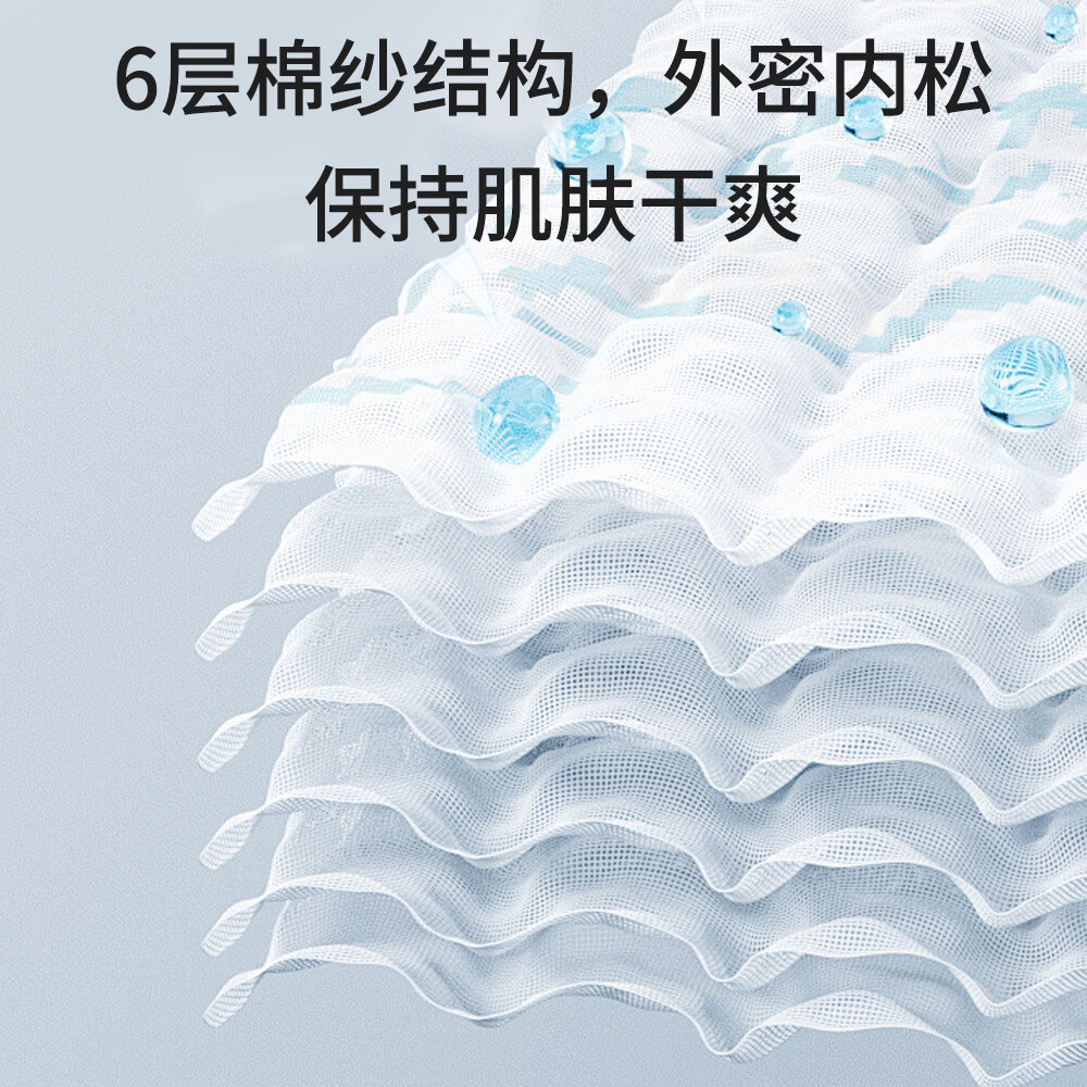 班杰威尔（Banjvall）婴儿浴巾纯棉6层纱布儿童浴巾新生儿盖毯初生宝宝洗澡包被包巾 跳跳狗【6层纯棉纱布-10A抗菌】 110*102cm