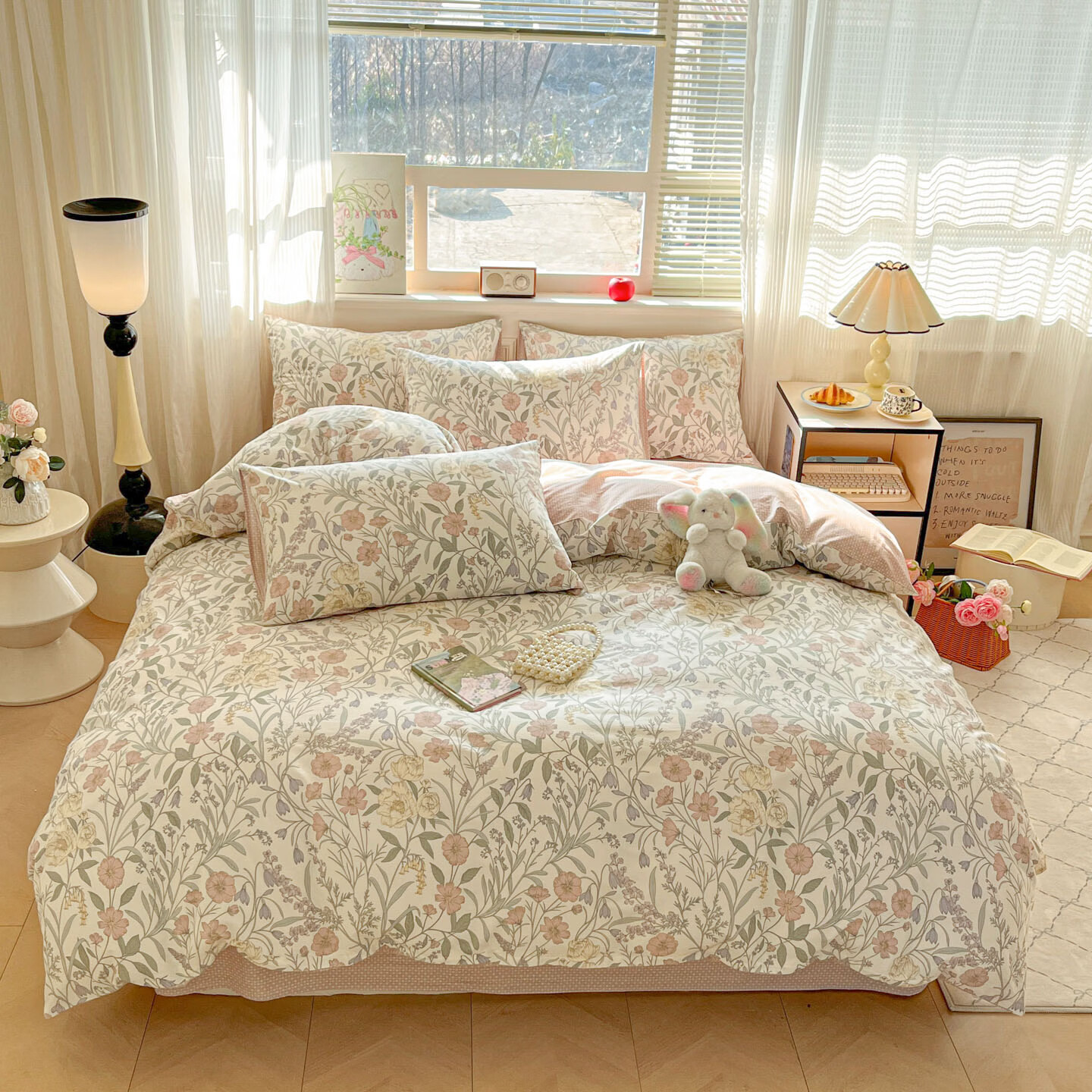 恒源祥纯棉被套 100%里外全棉被套单件全棉印花舒适裸睡学生宿舍被罩 春晓 40支 150cm*200cm