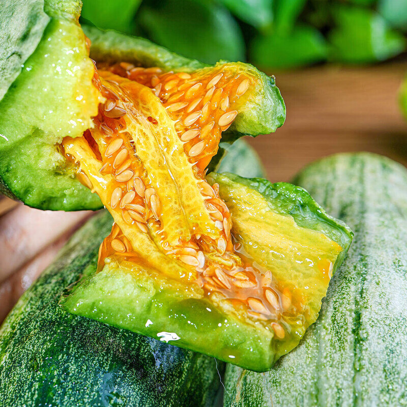机林有果【顺丰】山东羊角蜜甜瓜新鲜水果大果脆香瓜当季时令现摘现发整箱 3斤中果【清甜如蜜】顺丰，净重2.8斤+