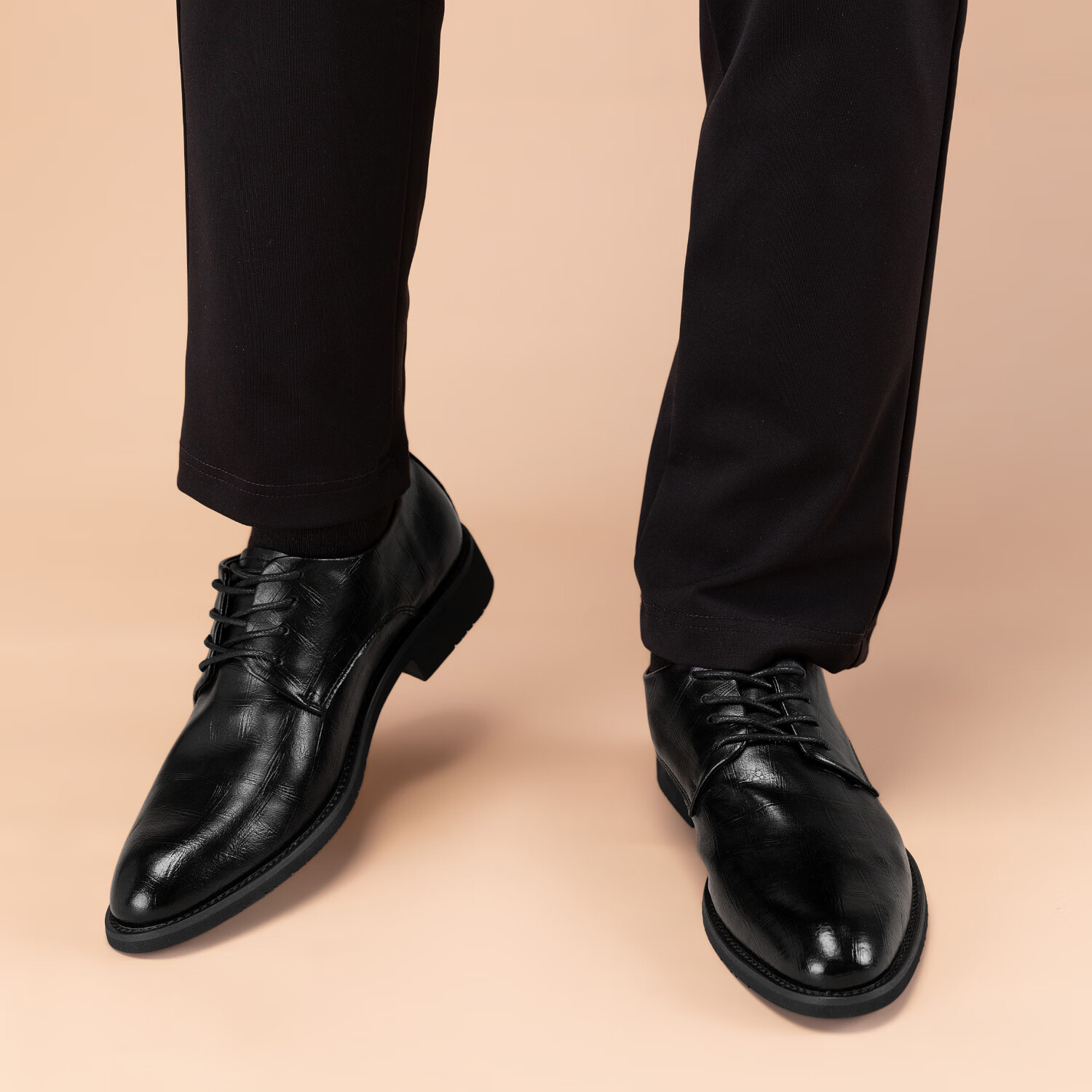 Walker Shop高端品牌皮鞋男款2026夏季商务正装真皮男鞋通勤休闲增高软底皮鞋 棕色内增高【品牌男鞋 礼盒包装】 40