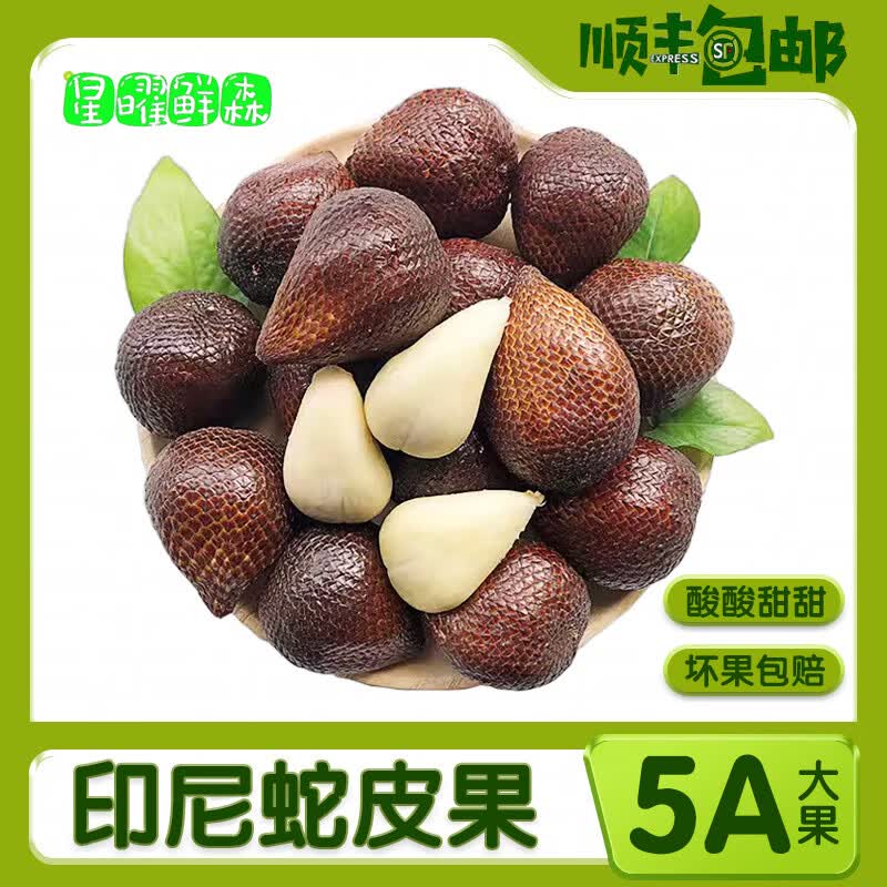 星曜鲜森印尼蛇皮果顺丰冷链包邮高档进口新鲜水果孕妇当季时令沙叻 3斤（20-25个）【5A进口大果】顺丰包邮 40-80g/单果    蛇皮果水分很少，收到货2-3天内食用完
