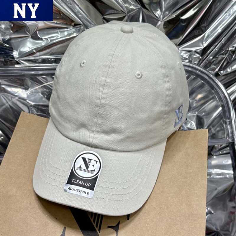 新款显脸小棒球帽日韩男女同通用潮牌帽原创风高感帽子 E奶白 均码 可调节