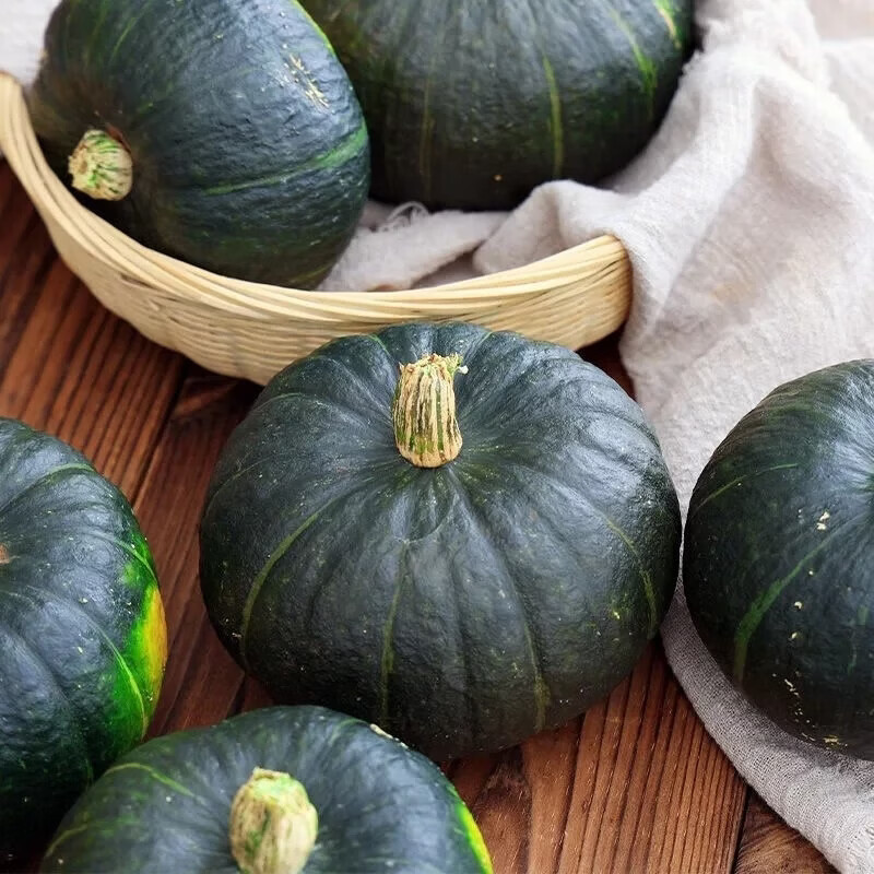玖原农珍  贝贝板栗南瓜现摘新鲜南瓜含箱 5斤优选果250g+