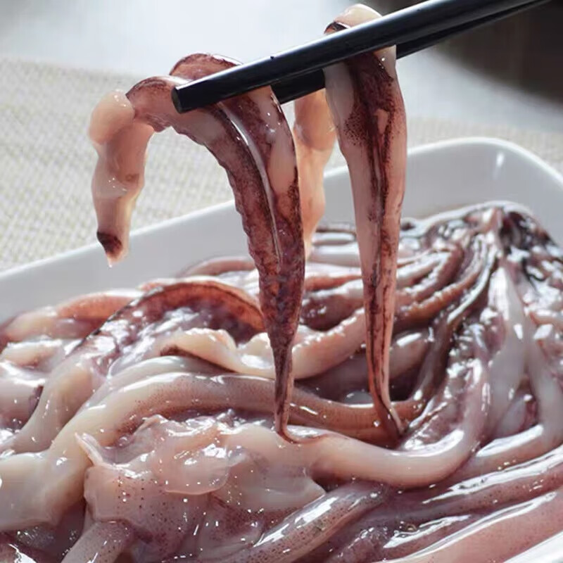 十里馋新鲜鱿鱼须 鲜活冷冻二本足免处理鱿鱼爪 铁板鱿鱼 火锅烧烤食材 【甄选品质】免处理鱿鱼须  8斤(净重)  【鲜鱼切割】
