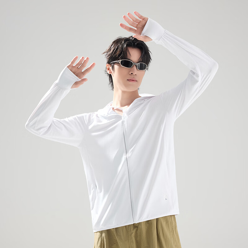 BEUNASLOER夏季新款防晒衣男女冰丝防晒服男防紫外线大帽檐防晒外套 男黑色 M