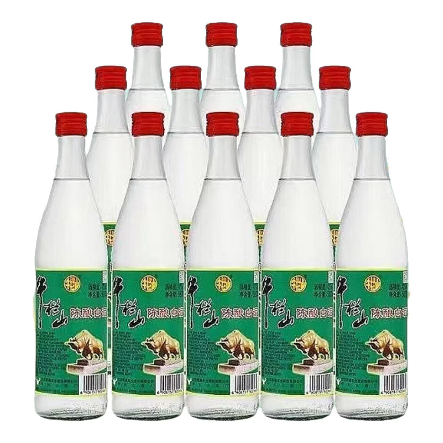 牛栏山二锅头陈酿 白牛二 浓香型白酒42度500ml*12瓶 自饮聚会 42度 500ml 12瓶整箱