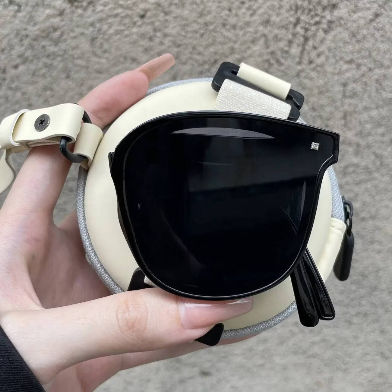 折叠墨镜女2025新款高级感开车男潮防紫外防晒太阳眼镜 【爵士黑】丿可折叠 1个