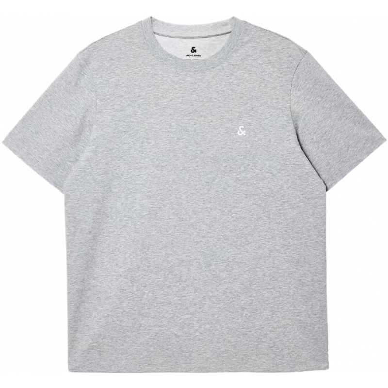 杰克·琼斯（JACK&JONES）26年男装四季打底T恤男士凉感透气多色情侣款短袖t恤水洗不易走形 花灰色G41 S 170