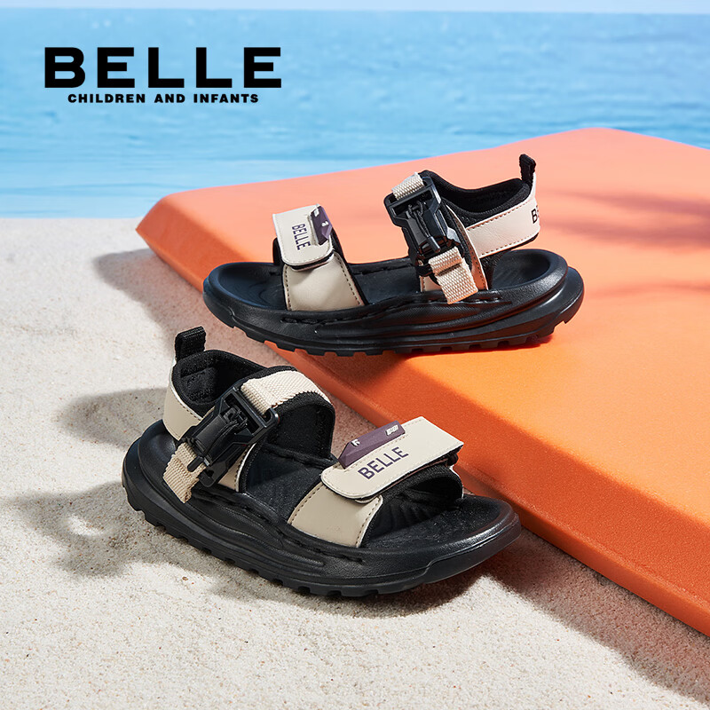 百丽童鞋儿童凉鞋男童溯溪鞋26年夏季新款男孩沙滩鞋软底女童运动凉鞋 黑色 27 京东折扣/优惠券