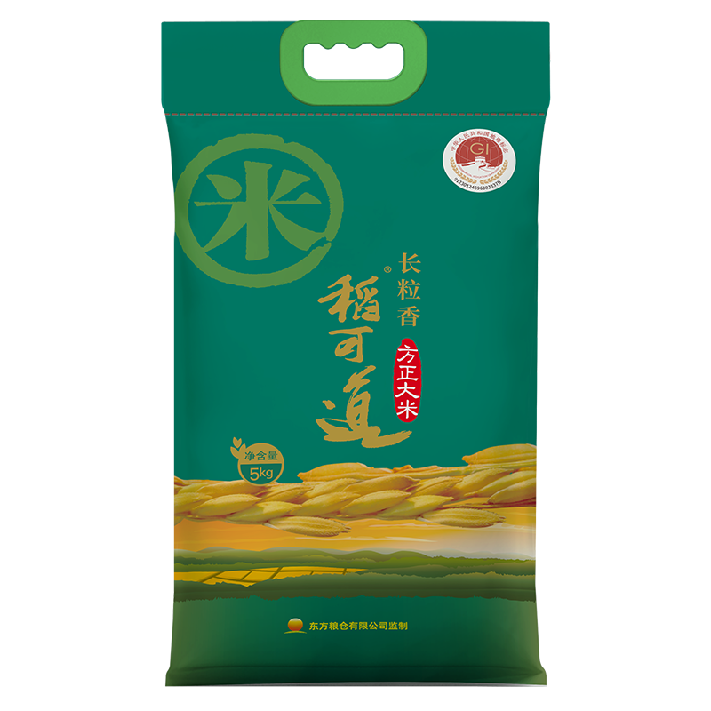 稻可道长粒香米 方正大米 5KG 方正地理标志