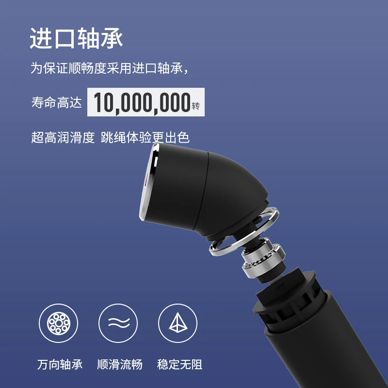 loop 2代智能燃脂蓝牙计数运动减肥成人儿童体能训练专业无绳钢丝跳绳 标配L