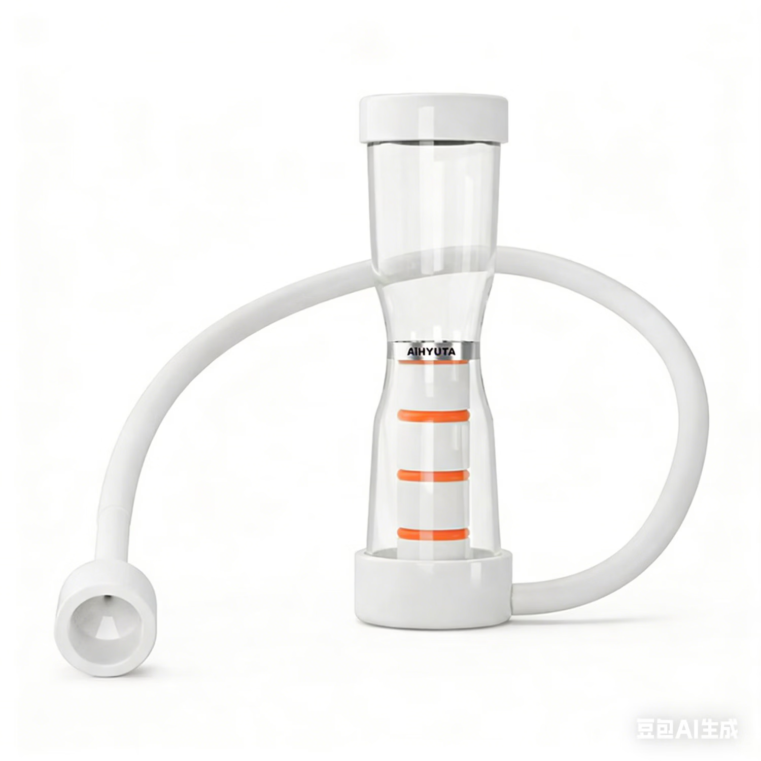 AiHYUTA呼吸哑铃鲸小七同款腹式肺活量训练仪器腹肌马甲线盆底肌瘦脸腹部 AiHYUTA升级款150g【加厚管壁-白色银环】