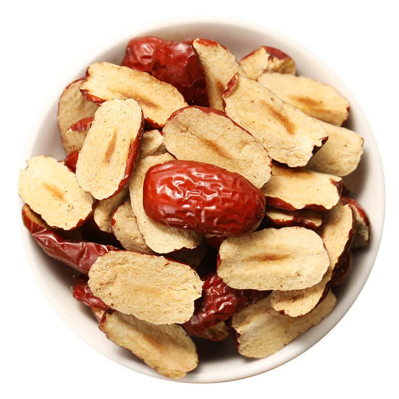 皇金蜜新货手切枣片新疆特产若羌灰枣无核红枣软片即食干吃阿胶辅料材料 新疆手切红枣片5包*(500克)