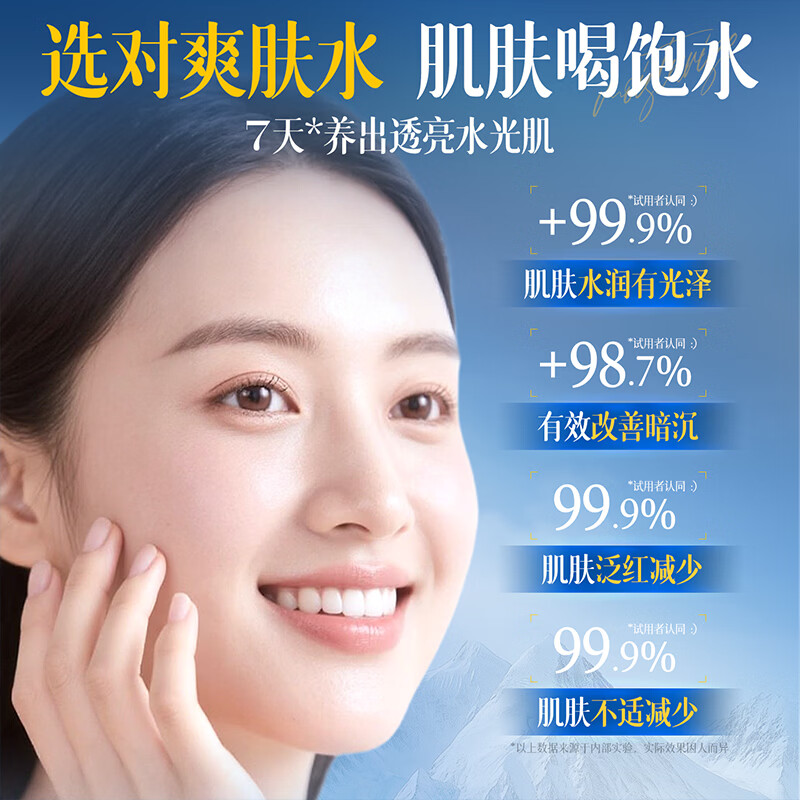 美美的天空B5爽肤水补水保湿男女士提亮肤色控油祛痘舒缓收敛毛孔精华湿敷水 【第二件20元】B5润颜爽肤水500ml*2 商超热卖B5爽肤水热卖TOP榜