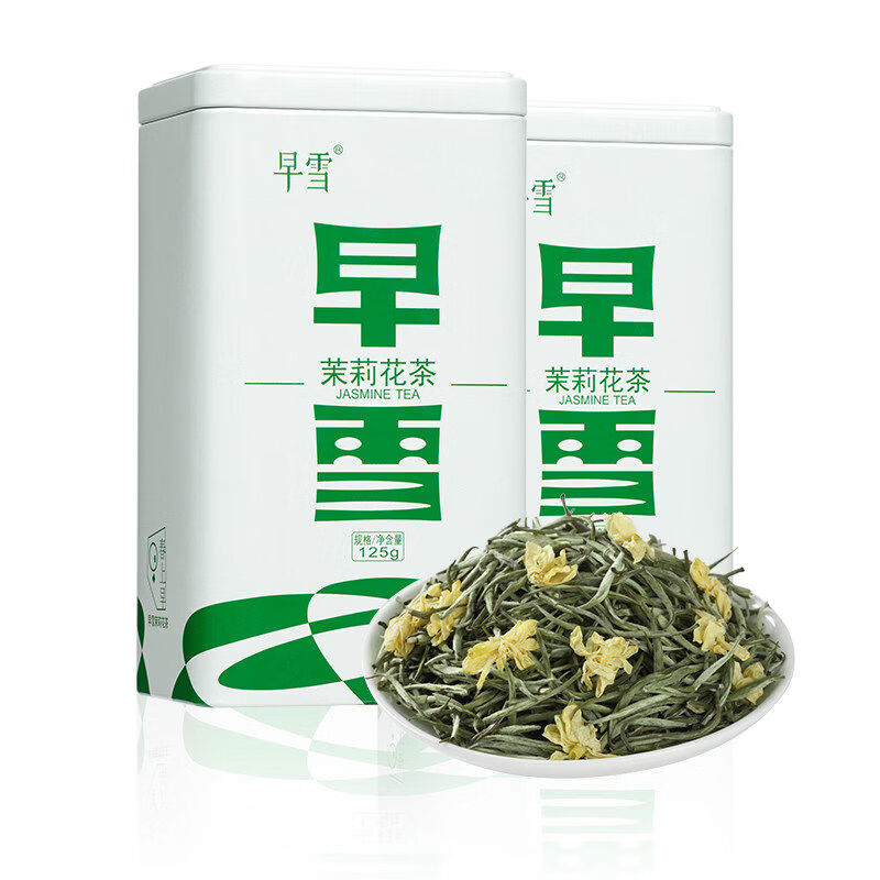 春上早茉莉茶2025茶全芽头毫银级浓香型四川飘雪茶叶250g 茉莉茶2025茶全芽头毫银级浓香型四川飘雪茶叶250g
