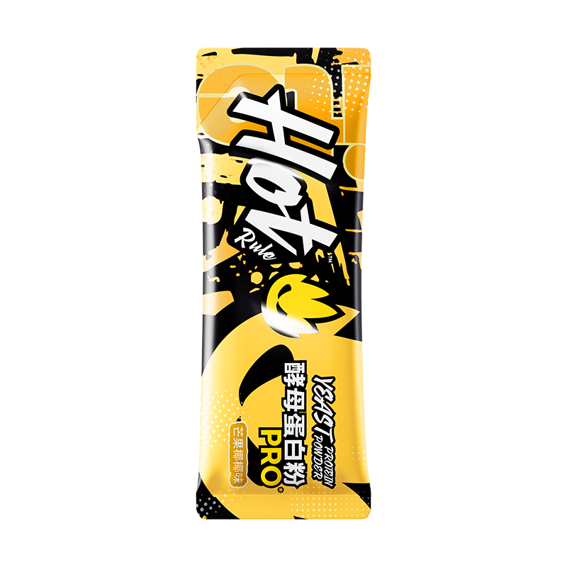 Hot Rule乳清蛋白粉益生菌高蛋白健身增肌塑形营养好吸收健身分离 酵母蛋白粉芒果椰椰 30g*1袋