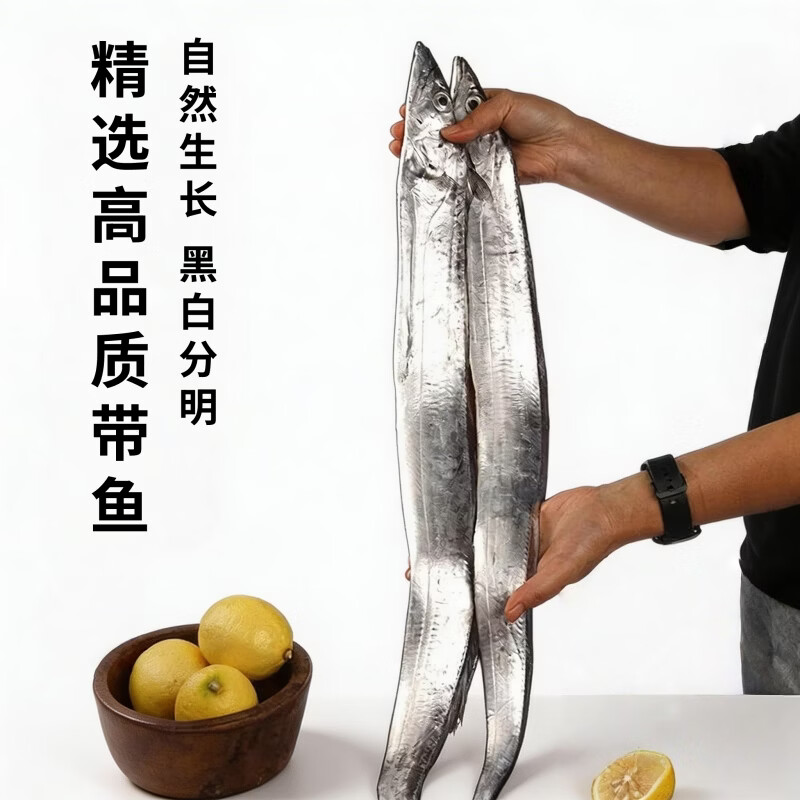 源外园  东海钓带鱼 新鲜船冻特级大钓带鱼整箱大号整条生鲜 鱼类带鱼 3斤无冰带鱼【新鲜饱满】 【4-6两/条】精选黑眼带鱼