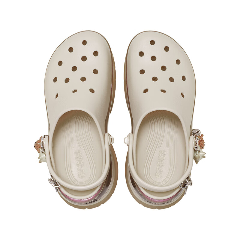 卡骆驰(CROCS)白鹿同款复古小鲸鱼耀饰小海豚洞洞鞋时尚女鞋百搭沙滩鞋|213218 甜酒棕-2NM 38 (240mm)