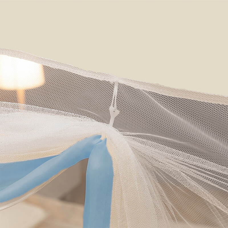 伊路卡新款免安装蒙古包蚊帐1.8x2米家用1.5米床1.2m儿童床蚊帐 鱼趣【升级加固款】 150*198*160cm高