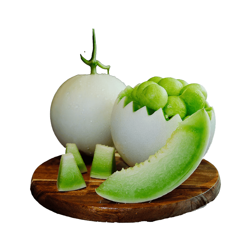 京鲜生山东头茬玉菇甜瓜 净重4.5斤+2-3粒装 水果源头直发包邮