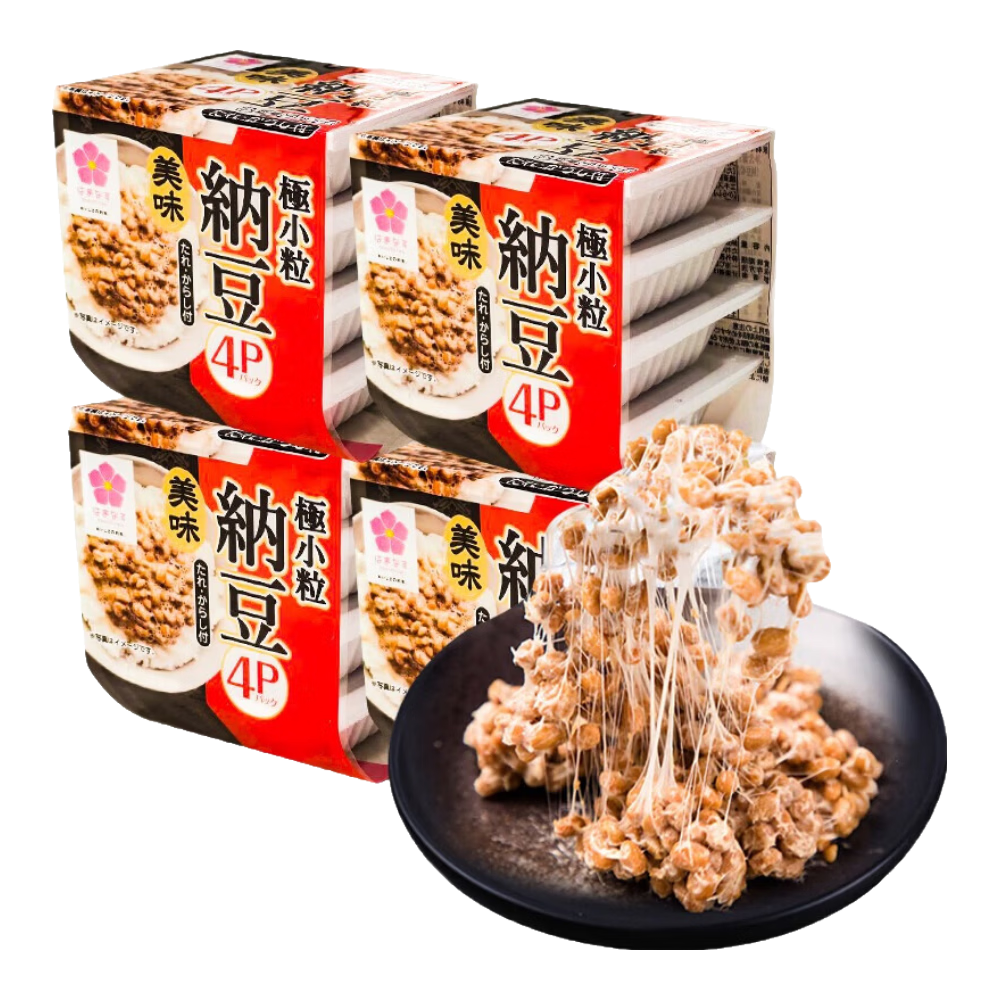 冰天凍地滨莉纳豆 日本原装进口 北海道极小粒 即食纳豆 拉丝 早餐轻食 16盒划算装（40g/盒）