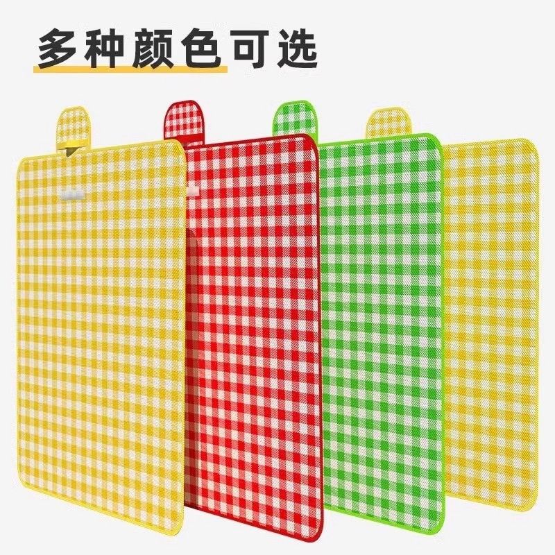 小红书同款野餐垫便携AA 绿白格 200*200cm