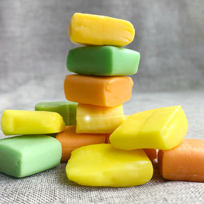 虎钢馋后怀旧零食童年菠萝糖菠萝奶糖苹果味奶糖儿时回忆水果味奶糖
