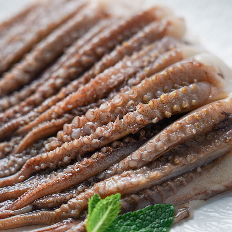 十里馋新鲜鱿鱼须 鲜活冷冻二本足免处理鱿鱼爪 铁板鱿鱼 火锅烧烤食材 【甄选品质】免处理鱿鱼须  8斤(净重)  【鲜鱼切割】