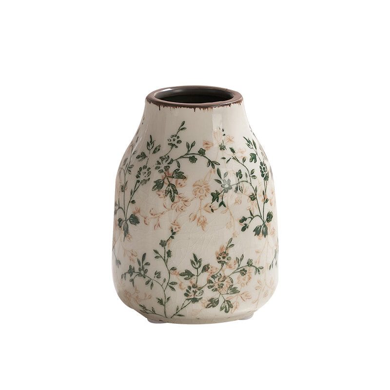 咏幻繁花陶瓷花瓶迷你型复古水养绿萝植物鲜花插花小摆件客厅美式乡村 全系列带版权（勿拍） 中等