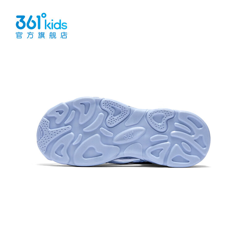 361°童鞋男童包头凉鞋儿童旋钮扣夏季中大童鞋溯溪鞋运动鞋男童鞋 幻象蓝/永恒蓝色/361度白 34