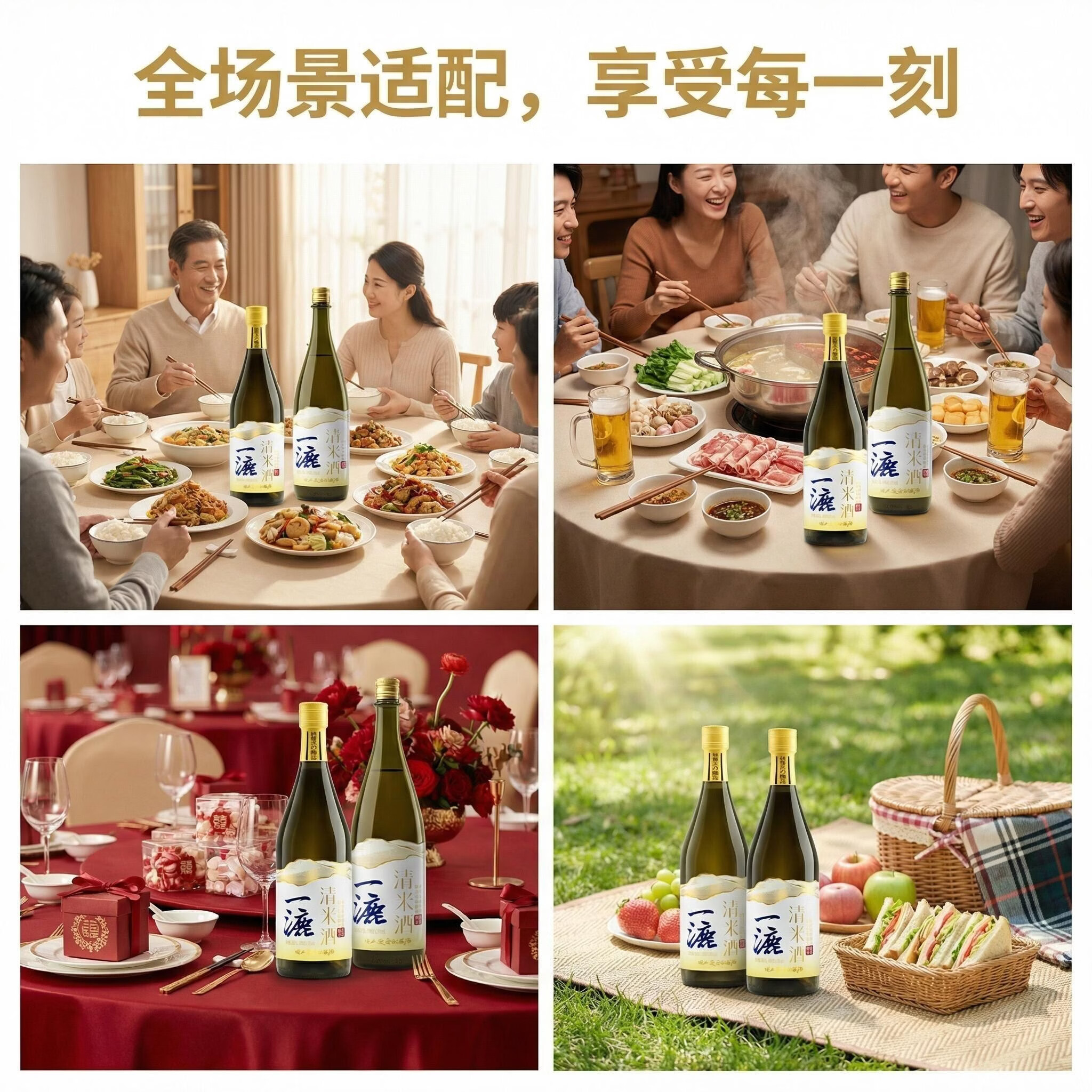 酉澳特一漉清米酒0添加微醺纯粮食女士聚会家宴清酒杯