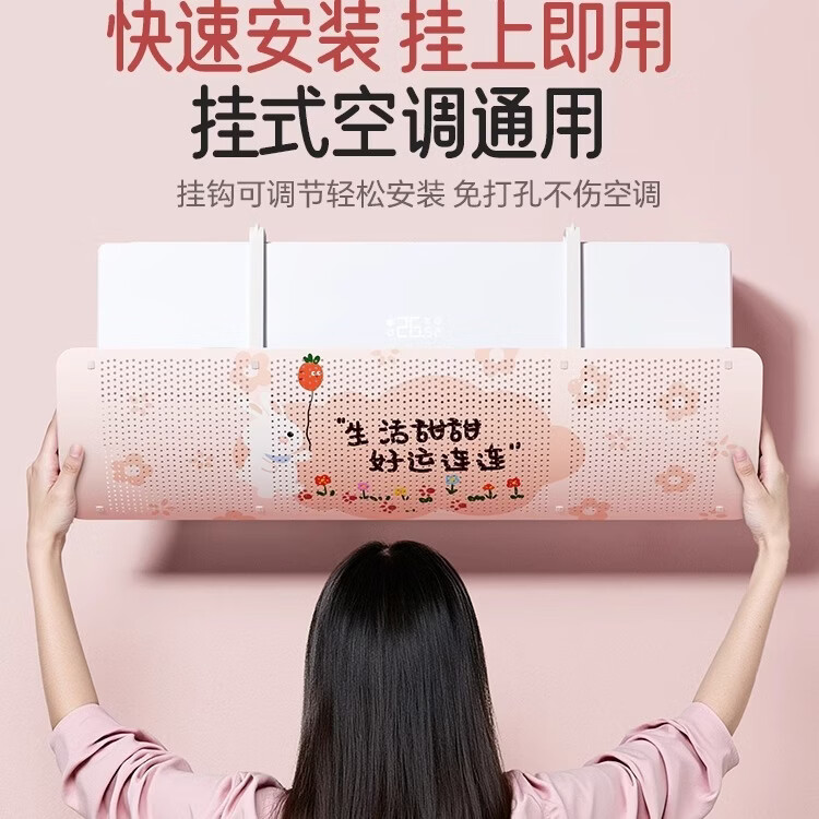 列文虎克 LEEUWENHOEK空调挡风板出风口防直吹挡板日杂通用挂式卧室冷气导风板空调板 【空调挡风板】随机1个