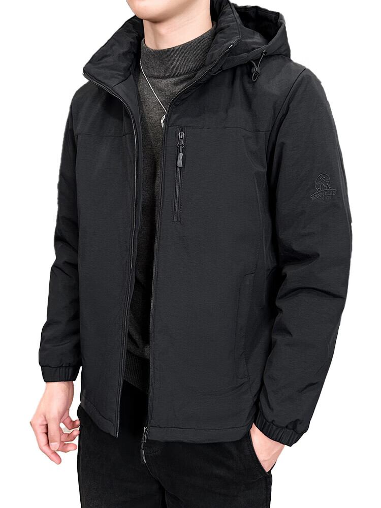 骆驼同款冲锋衣棉服外套男秋冬季宽松加绒加厚棉衣服保暖夹克棉袄 卡其8893 5XL