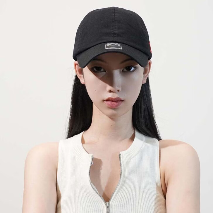 新款显脸小棒球帽日韩男女同通用潮牌帽原创风高感帽子 E奶白 均码 可调节