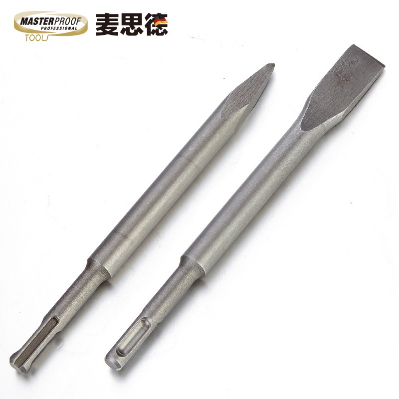麦思德(masterproof)sds两坑两槽电镐镐头镐钎 尖凿/扁凿2件套 12220