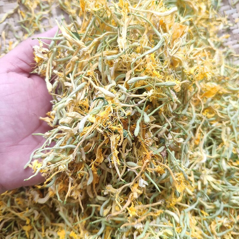 无硫野生金银花正品忍冬花山银花晒干精选清凉正品干花泡水喝清凉 野生金银花【无硫】 500g*1袋