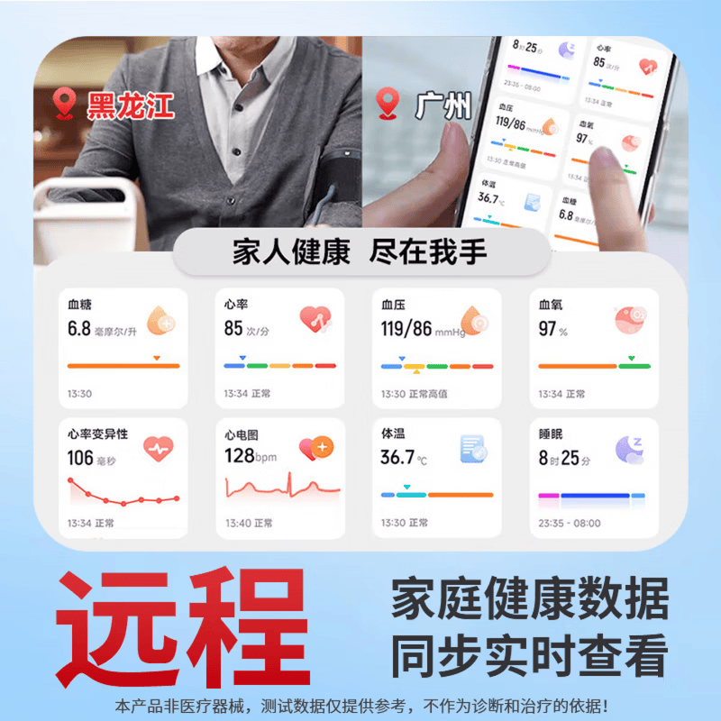 HKVW鸿蒙智能手表测血压测心率血氧血糖血脂尿酸心脏心电智能健康监测手表2026年新款一体机 【顶配版黑胶】德国进口芯片 高端全自动气泵加压测量 -ECG心电图 蓝牙通话-语音播报-NFC门禁