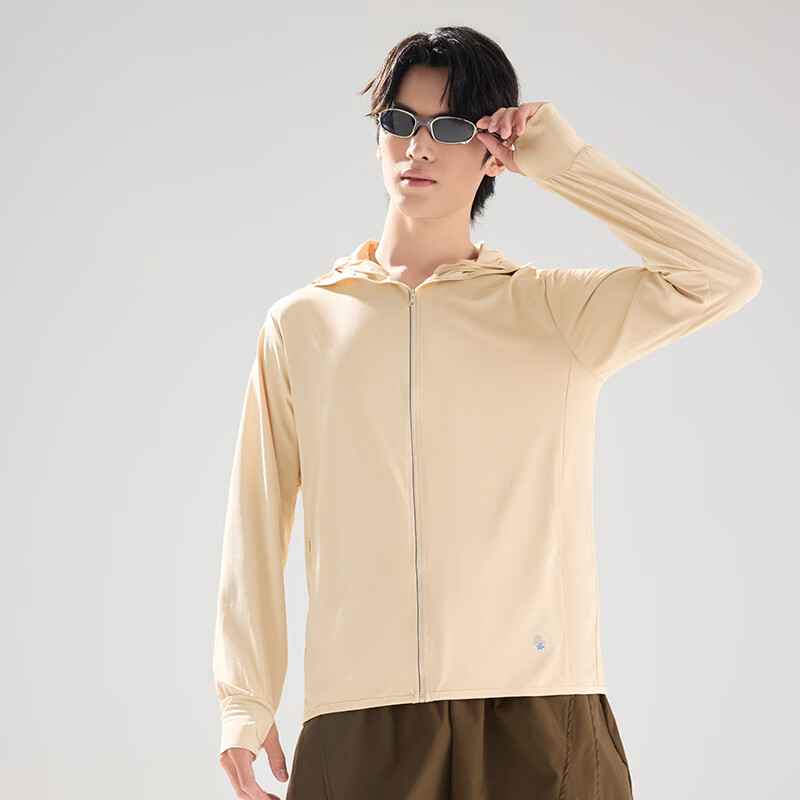 BEUNASLOER夏季新款防晒衣男女冰丝防晒服男防紫外线大帽檐防晒外套 男黑色 M