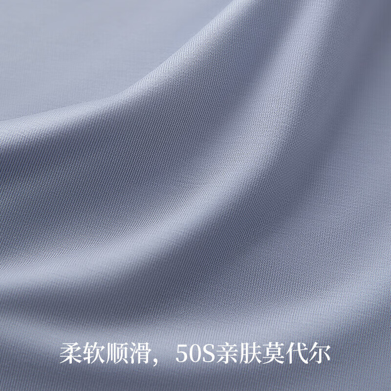 金利来（Goldlion）男士内裤男莫代尔7A级抗菌平角裤柔软透气男生四角短裤3条装 玄黑、宝蓝、菘蓝 L /170