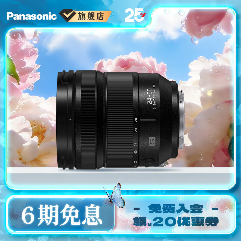 松下（Panasonic）24-60mm 恒定F2.8大光圈变焦L卡口微单相机镜头 轻巧便携 轻松出游 S-E2460GK