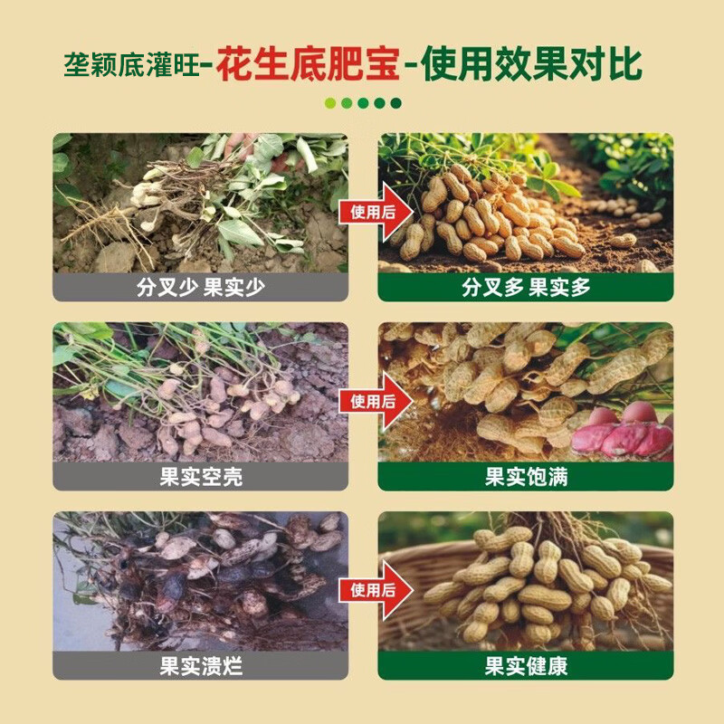 垄颖【花生底肥宝】花生种植专用改善土壤提高免疫力快速吸收中量元素 花生增产肥【1袋】正品保障