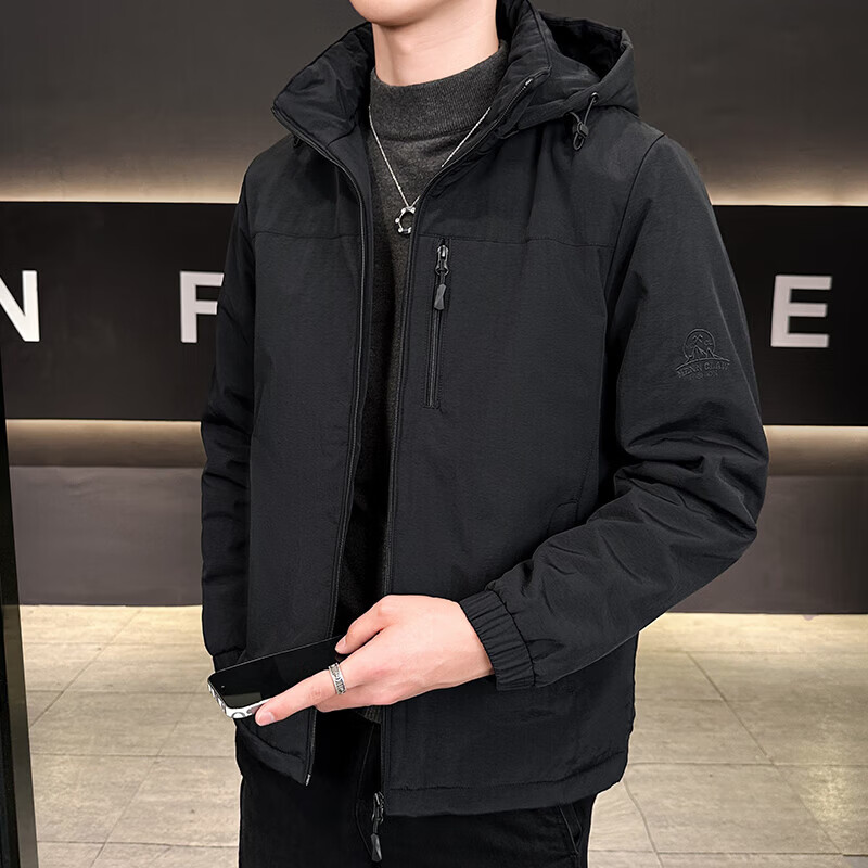 骆驼同款冲锋衣棉服外套男秋冬季宽松加绒加厚棉衣服保暖夹克棉袄 卡其8893 5XL