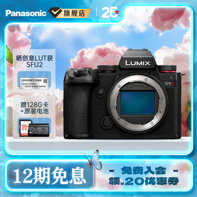 松下（Panasonic）Lumix S5M2 全画幅相机 L卡口 微单相机 无反数码相机 【单机身】