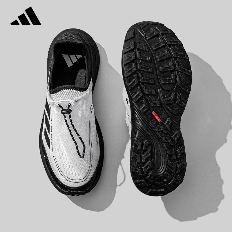 阿迪达斯（adidas）男鞋女鞋夏季户外徒步鞋网面透气一脚蹬运动休闲鞋 42.5