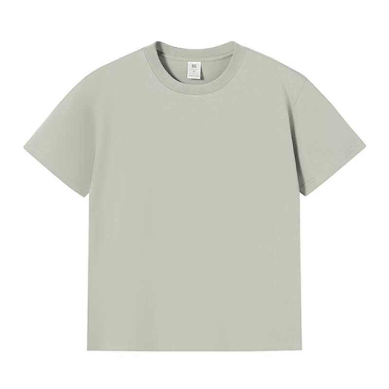 尺度保罗100%纯棉短袖T恤夏季重磅新疆长绒棉半袖t恤小白T恤男圆领打底衫 SX301白色 M 推荐95-120斤