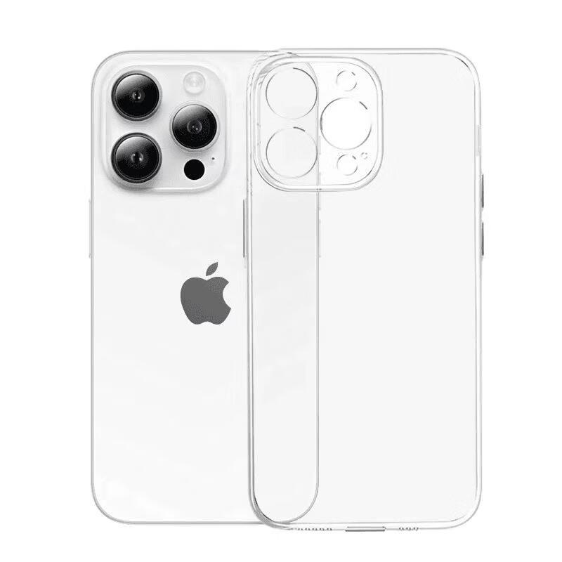 超薄透明金属按键拜耳软壳适用iPhone17promax手机壳16华为小米15 透明-金属按键-【侧边英文】 IPhone17promax