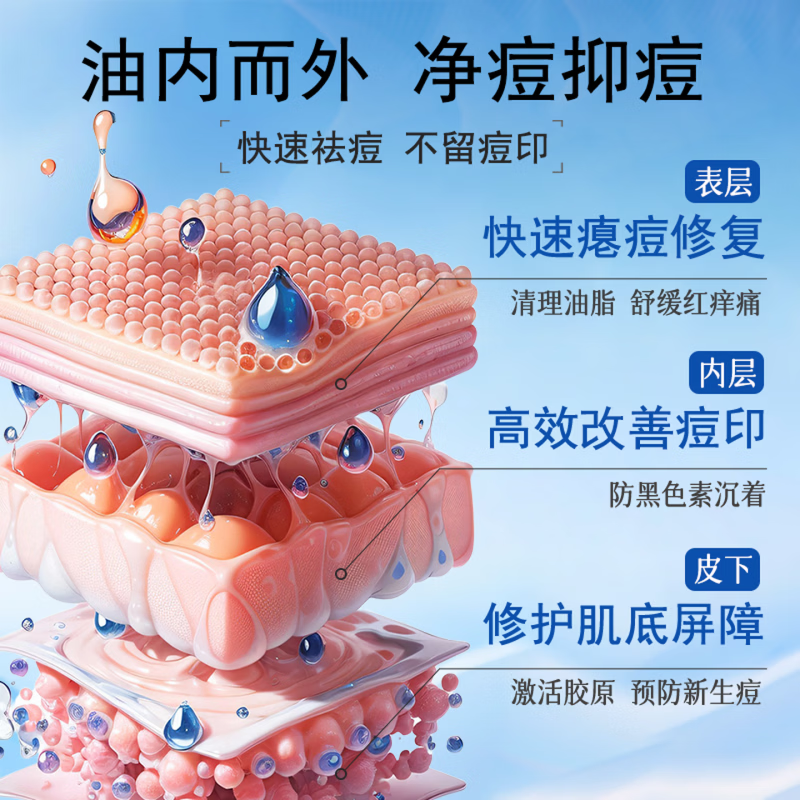 梦若羽eak祛痘凝胶【官方直售】淡化痘印去豆痘坑闭口粉刺青春痘痘黑头 【99%的顾客选择】买三赠二 5支装 【官方旗舰 京质保障】